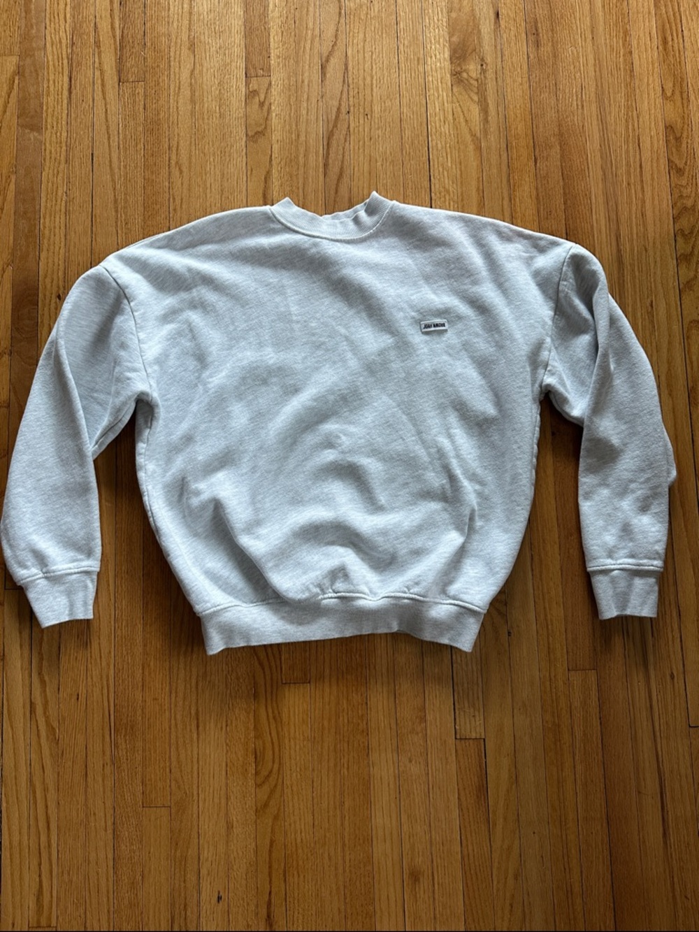 Joah Brown Gray Crewneck Sweatshirt with Small Chest Logo | OS